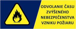 Odvolanie času zvýšeného nebezpečenstva vzniku požiaru 1